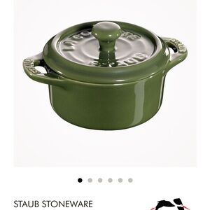 Staub Stoneware Mini Green Cocotte